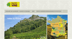 Desktop Screenshot of pagesvins.com